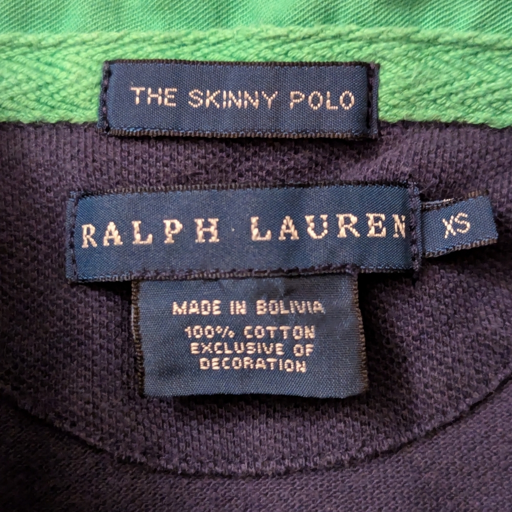 Ralph Lauren Women's Navy Polo Shirt Size XS - Picture 2 of 9